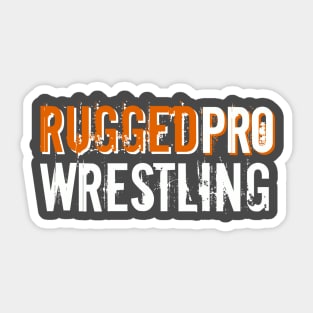 RUGGEDpro orange/white logo Sticker